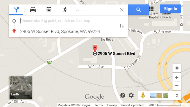 Get Directions Using Google Maps